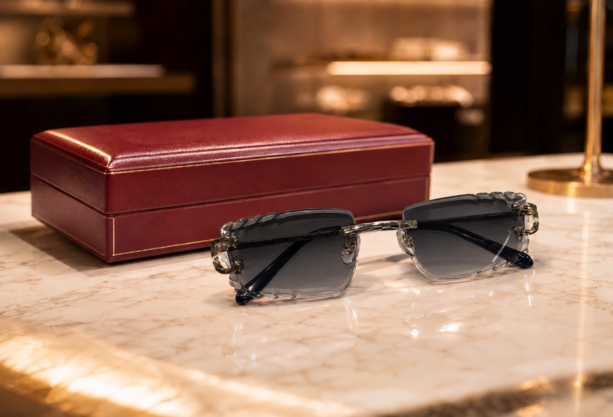 Iconic Diamond-Cut Sunglasses
